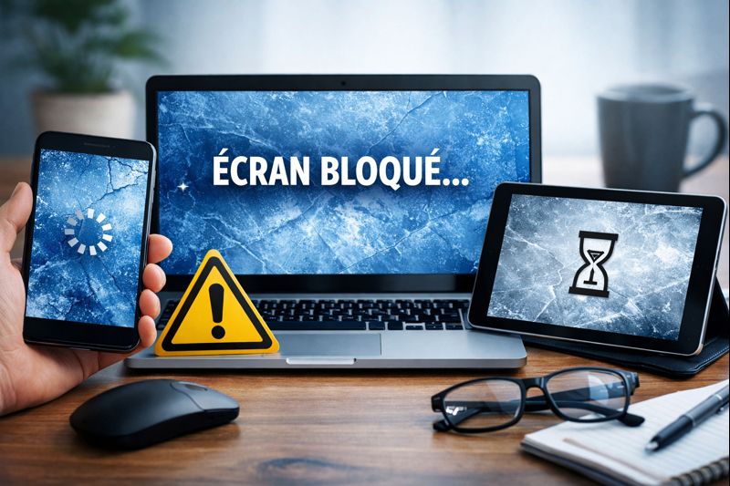 écran bloqué